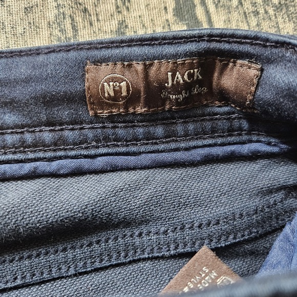 JACK OF SPADES High No 1 Straight Leg Jeans size 33x29 in Blue Roller - Picture 6 of 6